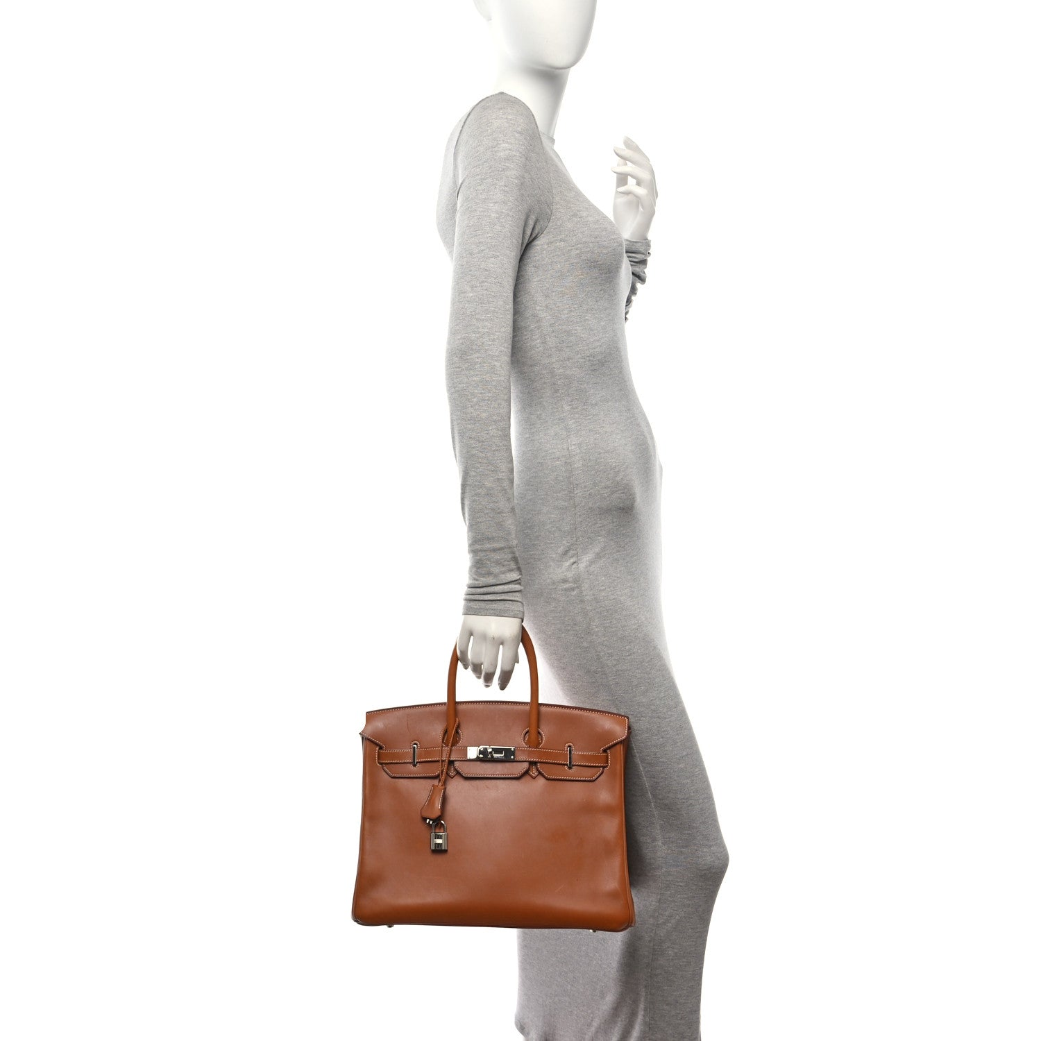 Hermes Natural Barenia Birkin 35 Fauve 2 of 12