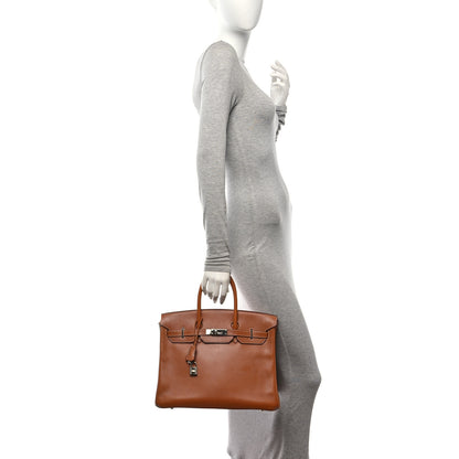 Hermes Natural Barenia Birkin 35 Fauve 2 of 12