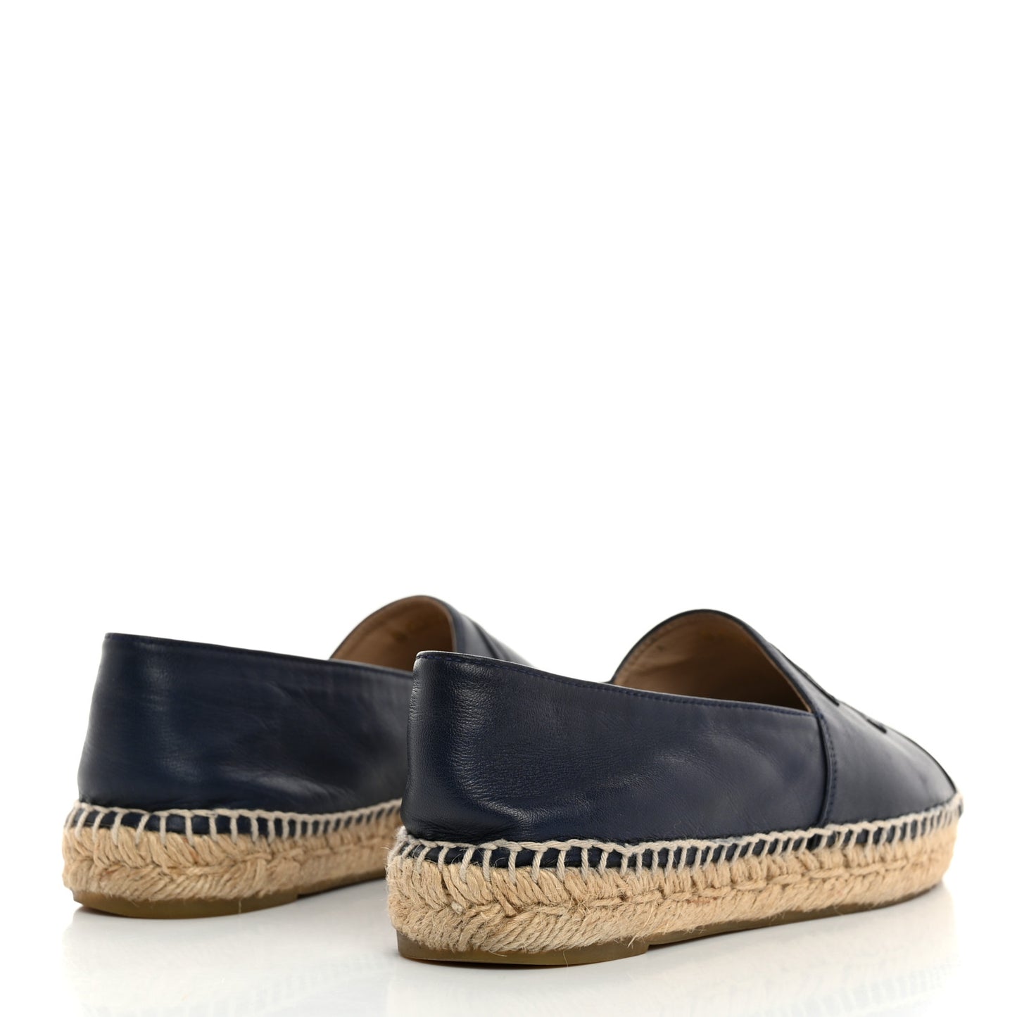 Lambskin CC Espadrilles 38 Navy Black