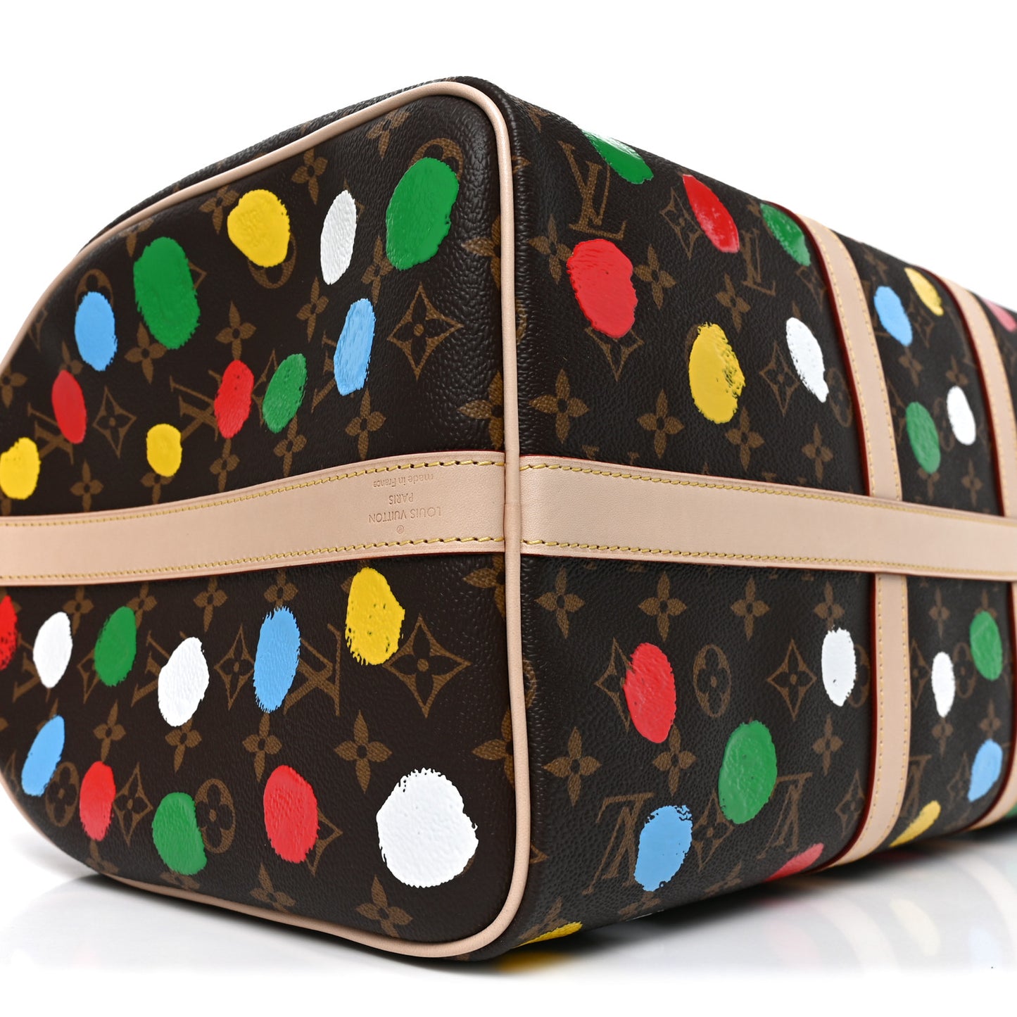 LV X YK Monogram Dots Keepall Bandouliere 45