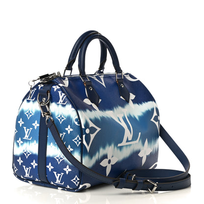 Louis Vuitton Monogram Escale Speedy Bandouliere 30 Blue 2 of 10