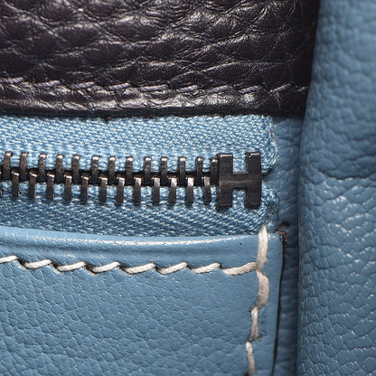 Hermes Togo Bi-Color Kelly Retourne 28 Indigo Blue Jean 47 of 64