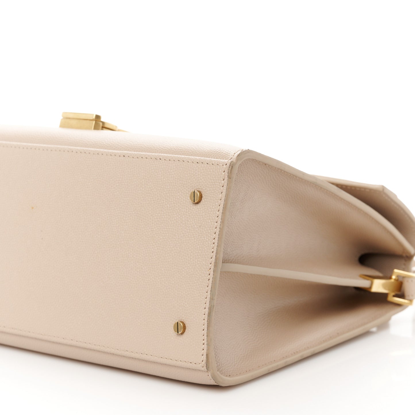 Grain de Poudre Medium Classic Monogram Cassandra Top Handle Dark Beige
