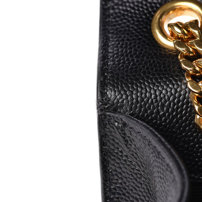 Saint Laurent Grain De Poudre Small Monogram Kate Satchel Black 12 of 12