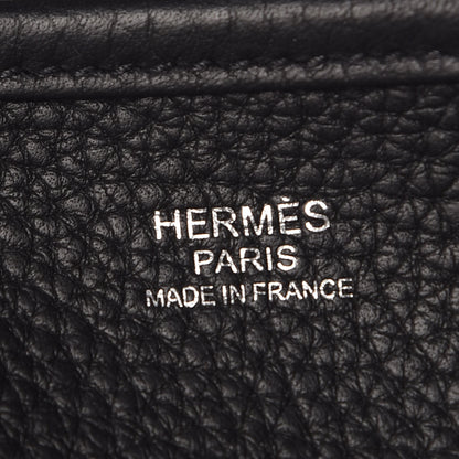 Hermes Taurillon Clemence Evelyne III GM Black 8 of 9