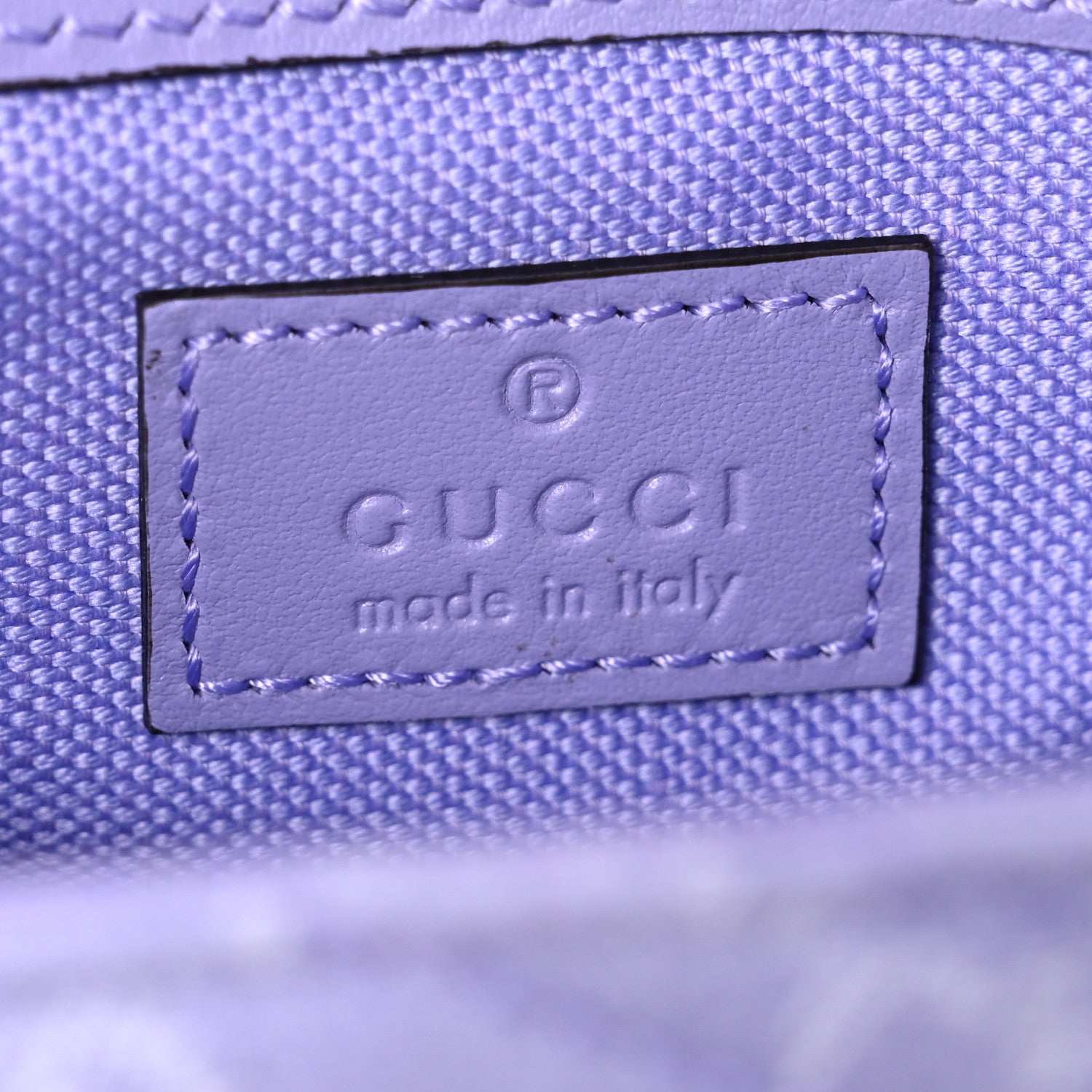 Gucci Denim GG Monogram Mini GG Marmont Shoulder Bag Light Purple 6 of 10