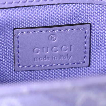 Gucci Denim GG Monogram Mini GG Marmont Shoulder Bag Light Purple 6 of 10