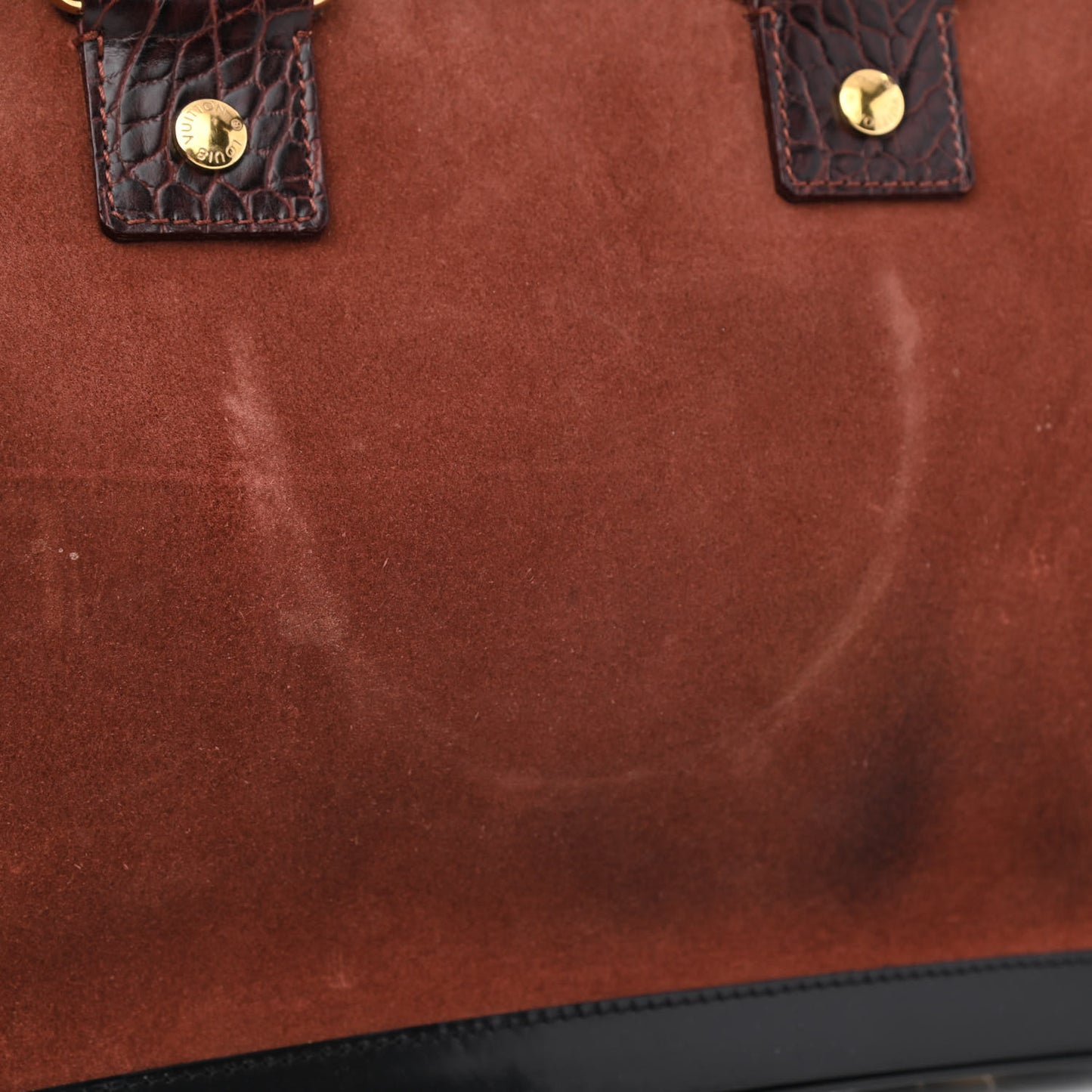 Suede Stamped Havane Bowler GM Brun