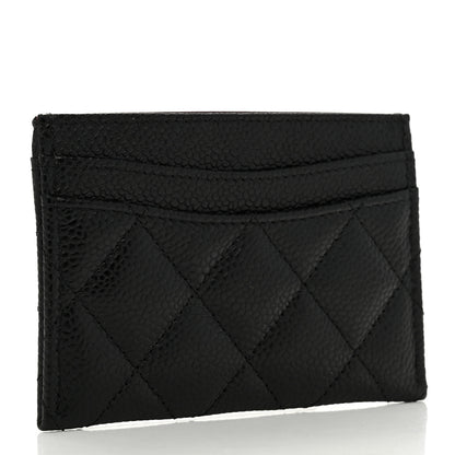 Chanel Caviar Quilted Card Holder Black 3 of 8