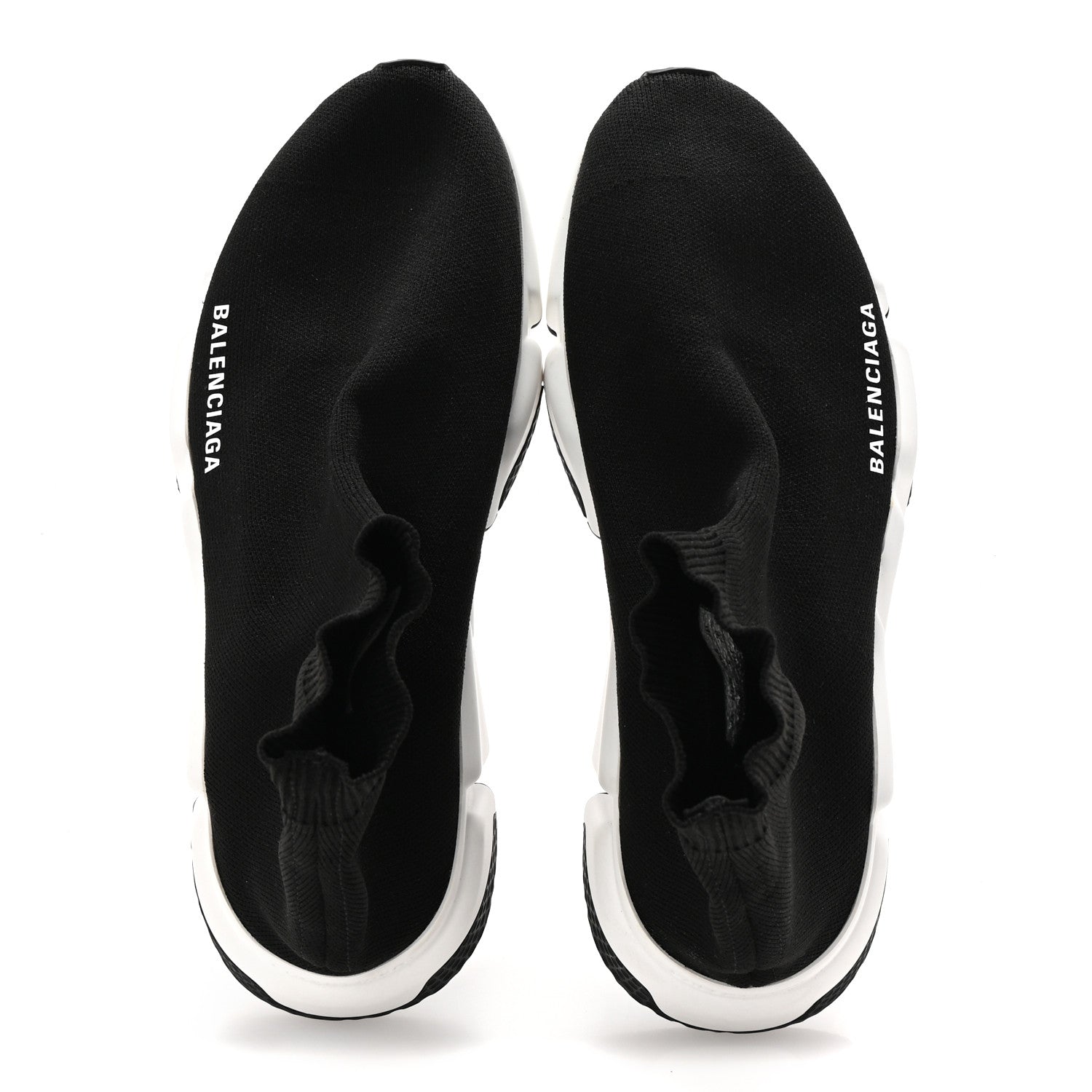 Balenciaga Neoprene Knit Mens Speed Sneakers 39 Black White 2 of 10