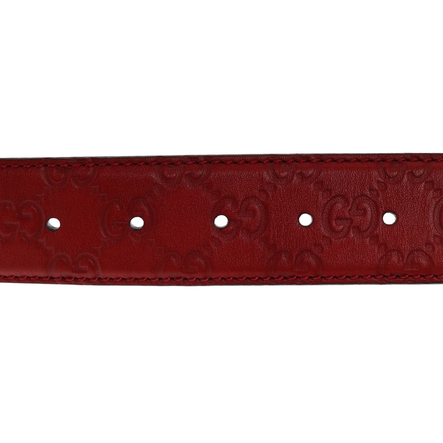 Gucci Guccissima Interlocking G 40mm Belt 90 36 Red 3 of 8
