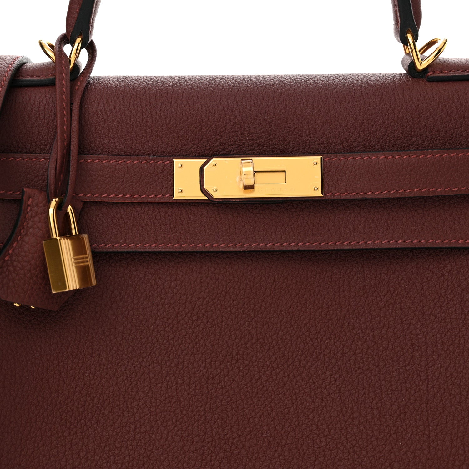 Hermes Togo Kelly Retourne 28 Rouge H 8 of 12