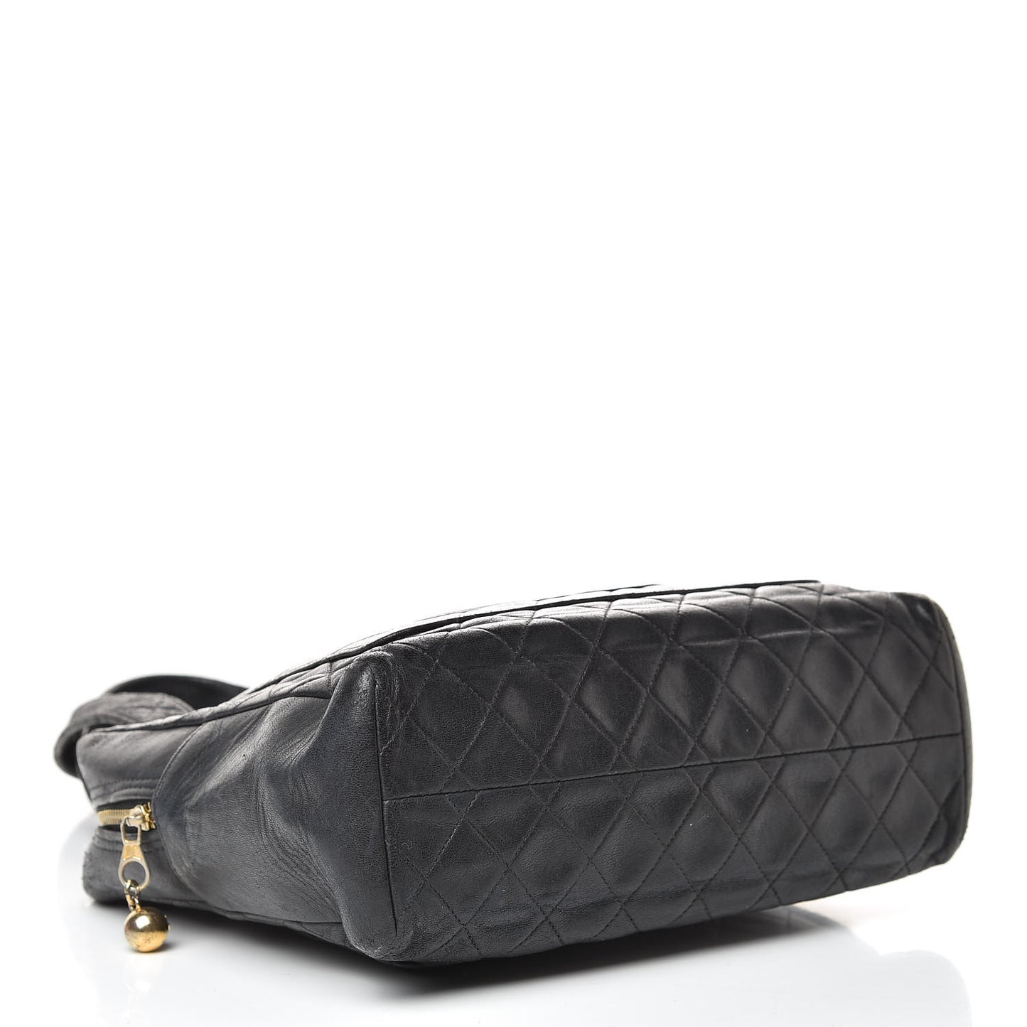 Lambskin Quilted CC Tote Black