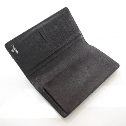 Chanel Distressed Caviar Outdoor Ligne Wallet Black 8 of 8
