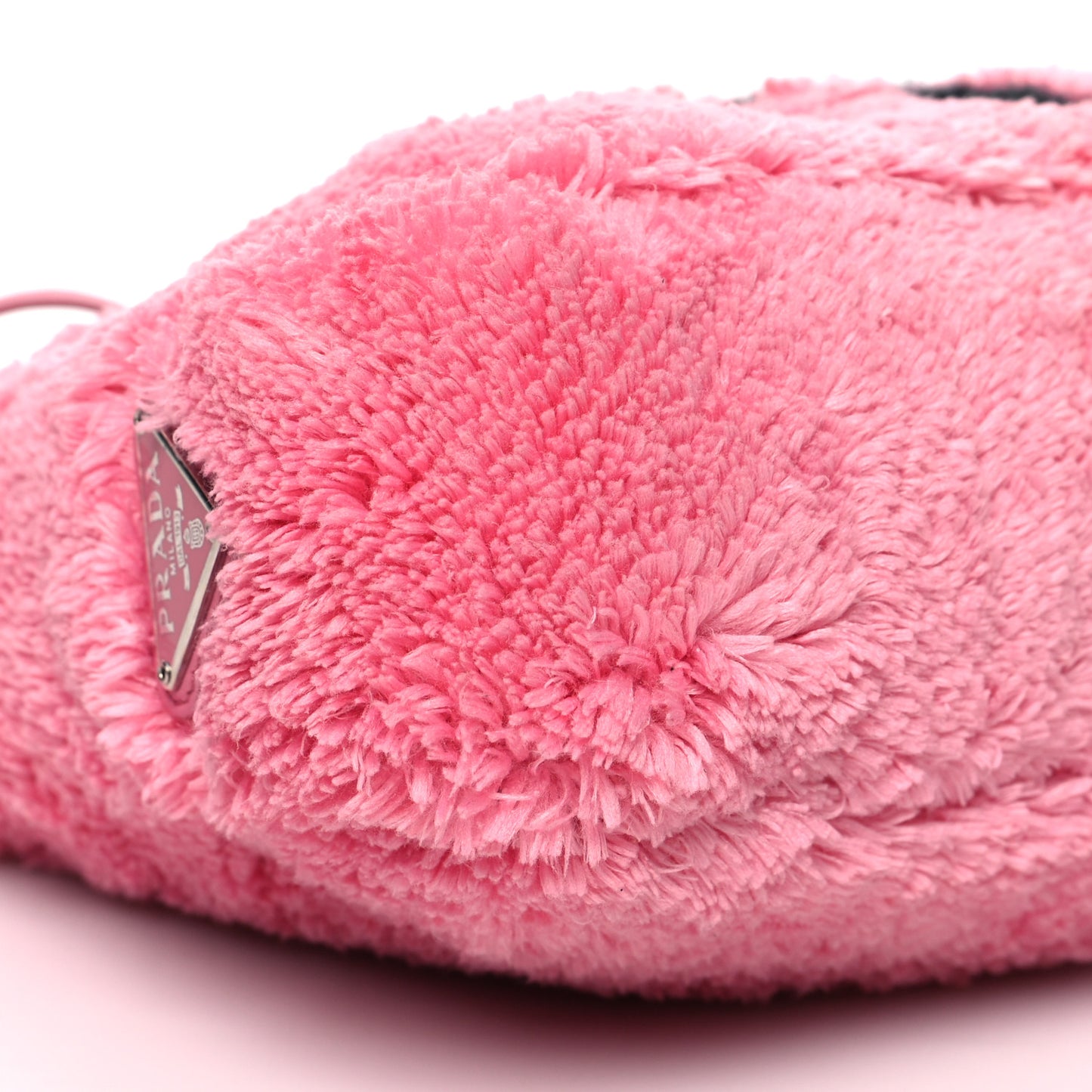 Terry Cloth Mini Re-Edition 2000 Bag Petalo Black