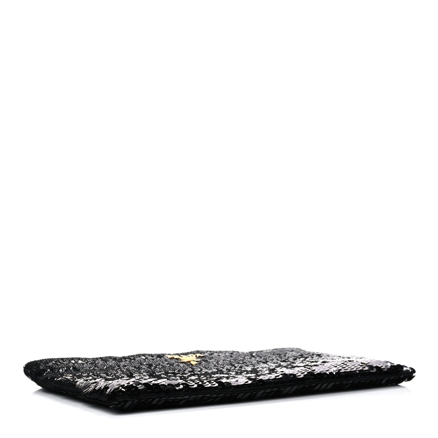 Sequin Pochette Clutch Black