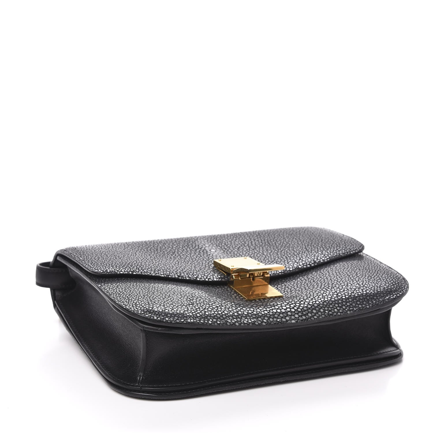 Celine Stingray Medium Classic Box Flap Bag Navy 4 of 10