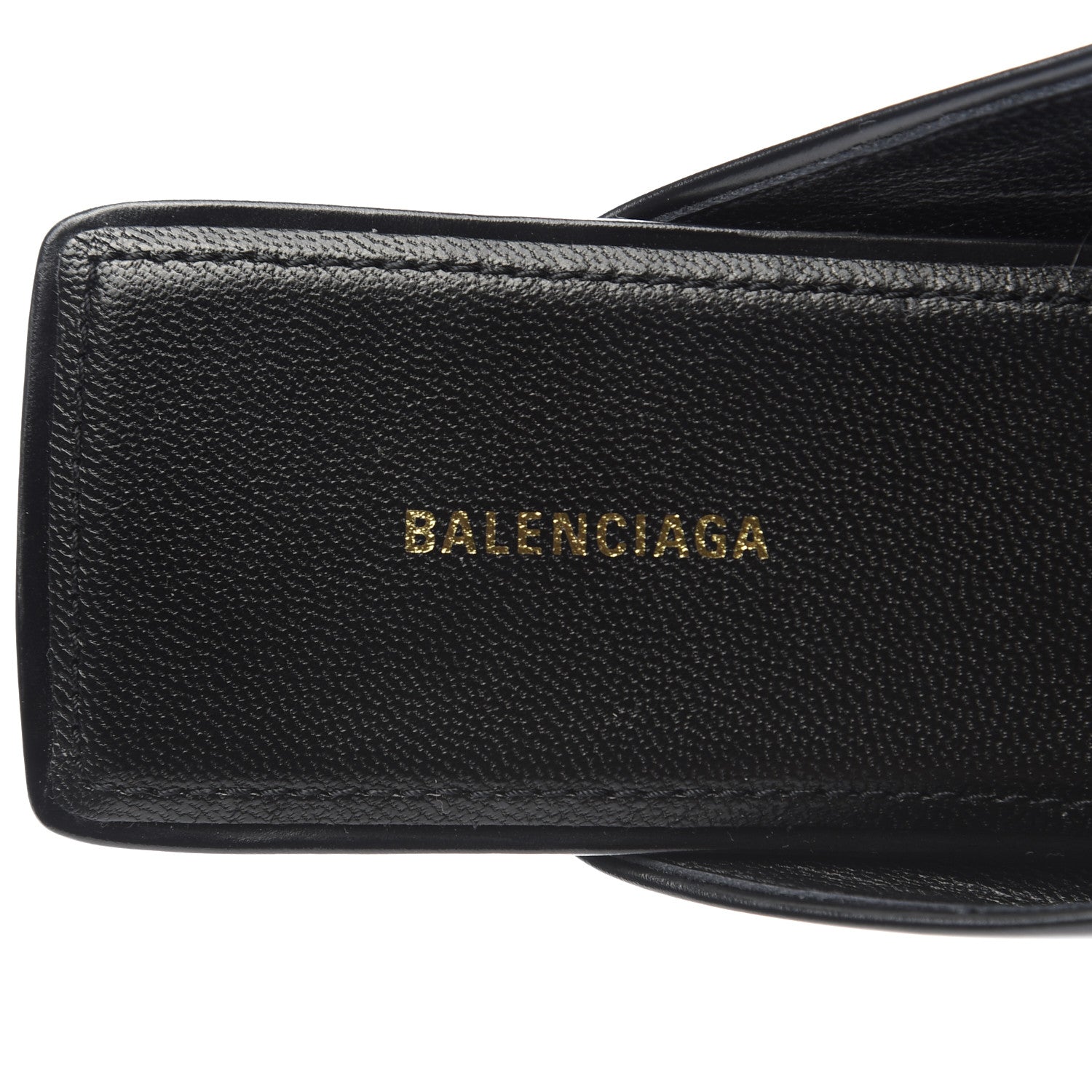 Balenciaga Soft Calfskin Double Square BB 5mm Mules 38 Black 6 of 9