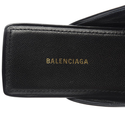 Balenciaga Soft Calfskin Double Square BB 5mm Mules 38 Black 6 of 9