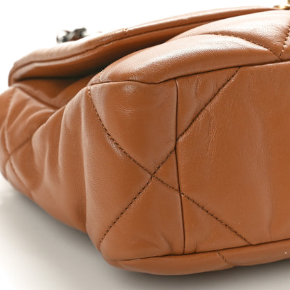Chanel Lambskin Quilted Medium Chanel 19 Flap Brown 9 of 10