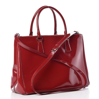 Prada Spazzolato Front Pocket Tote Rubino 3 of 9