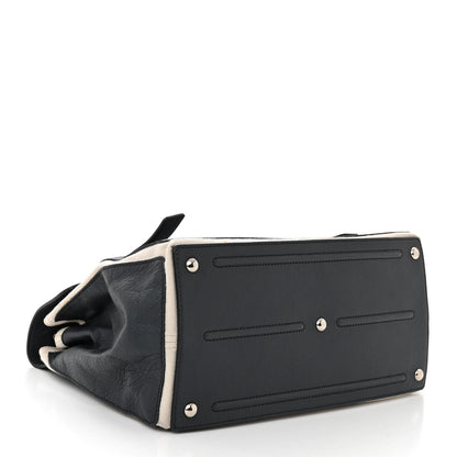 Saint Laurent Calfskin Canvas Large Muse Two Grey 4 of 12