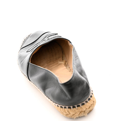 Chanel Lambskin CC Espadrilles 39 Black 10 of 15