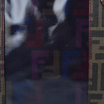 Fendi Zucca Zucchino Spalmati Large Mixed Media B Mix Tote Multicolor Tobacco 9 of 11