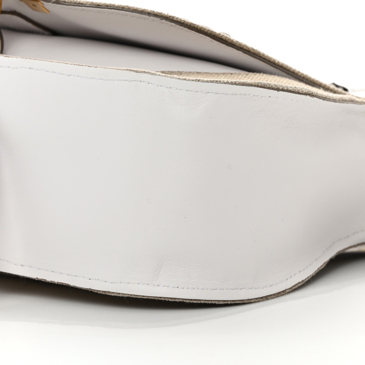 Chloe Canvas Calfskin Small Marcie Satchel White 10 of 19