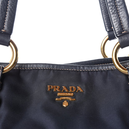 Prada Tessuto Nylon Vitello Daino Tote Baltico 16 of 16