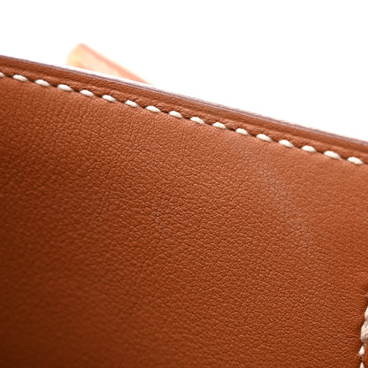 Hermes Swift Kelly Pochette Clutch Gold 11 of 12