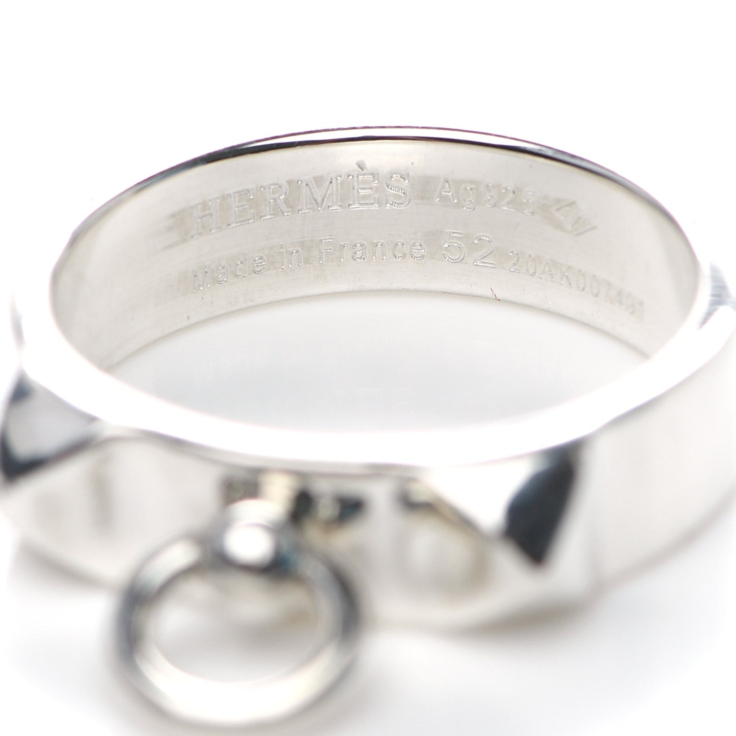 Sterling Silver PM Collier De Chien Ring 52 6