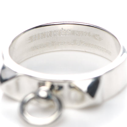 Hermes Sterling Silver PM Collier De Chien Ring 52 6 4 of 5