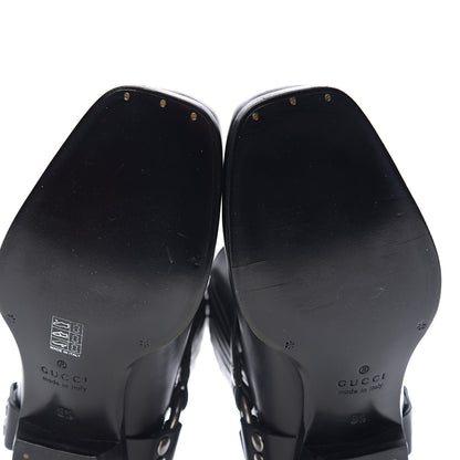 Gucci Calfskin Mens Harness Ankle Boots 8.5 Black 7 of 9