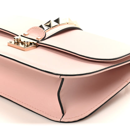 Valentino Garavani Vitello Medium Glam Lock Rockstud Flap Water Rose 9 of 10