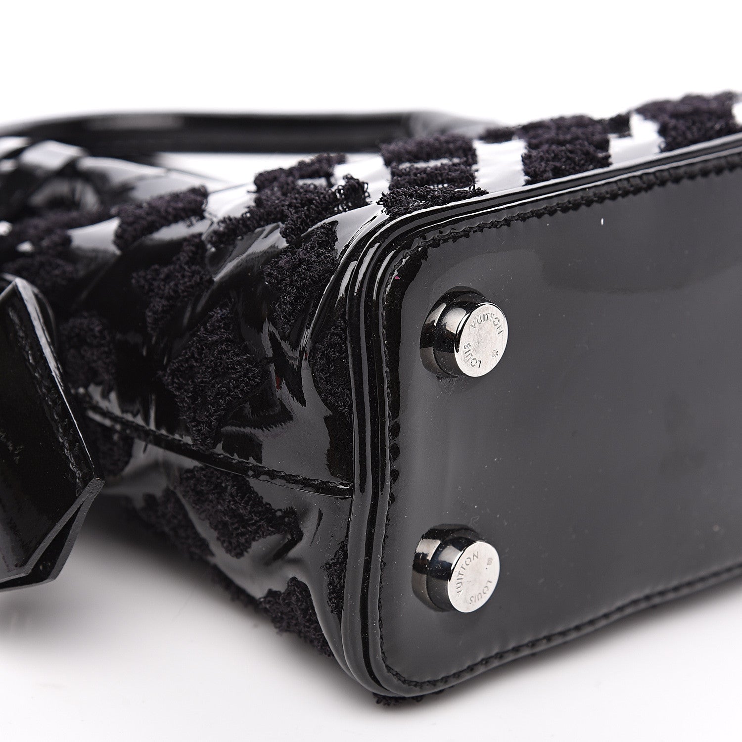 Louis Vuitton Patent Lambskin Fascination Lockit BB Black 6 of 9