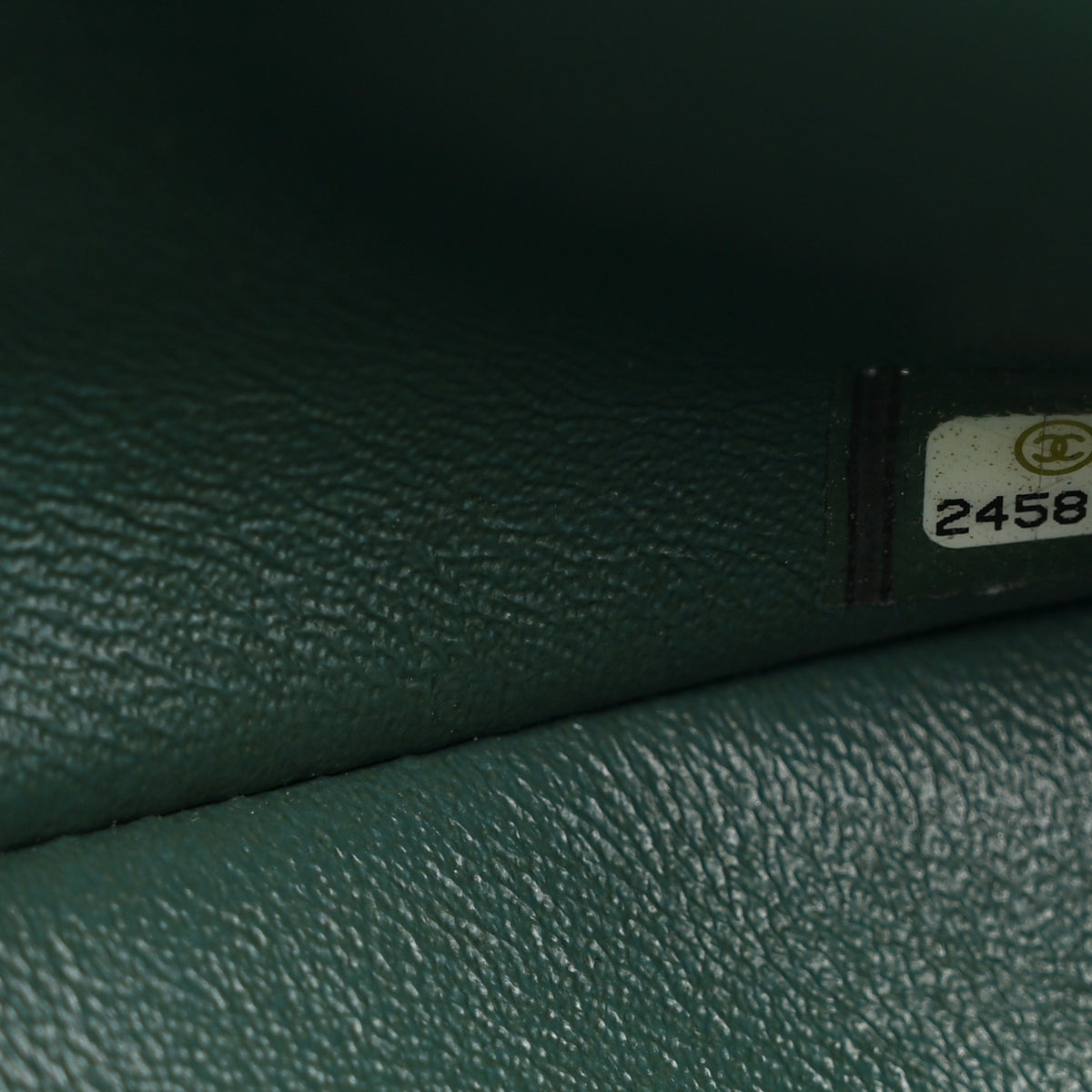 Caviar Quilted Mini Rectangular Flap Dark Green