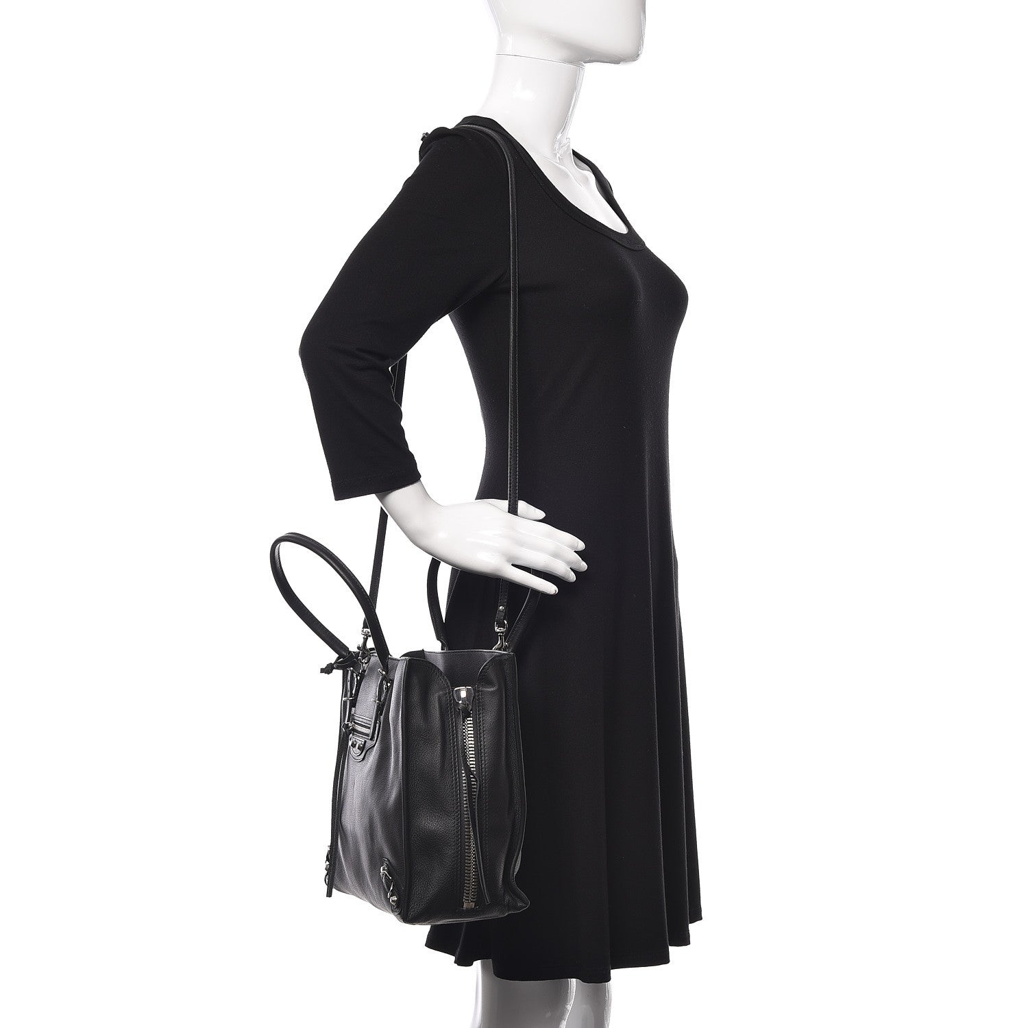 Balenciaga Veau Papier B4 Zip Around Tote Black 2 of 9
