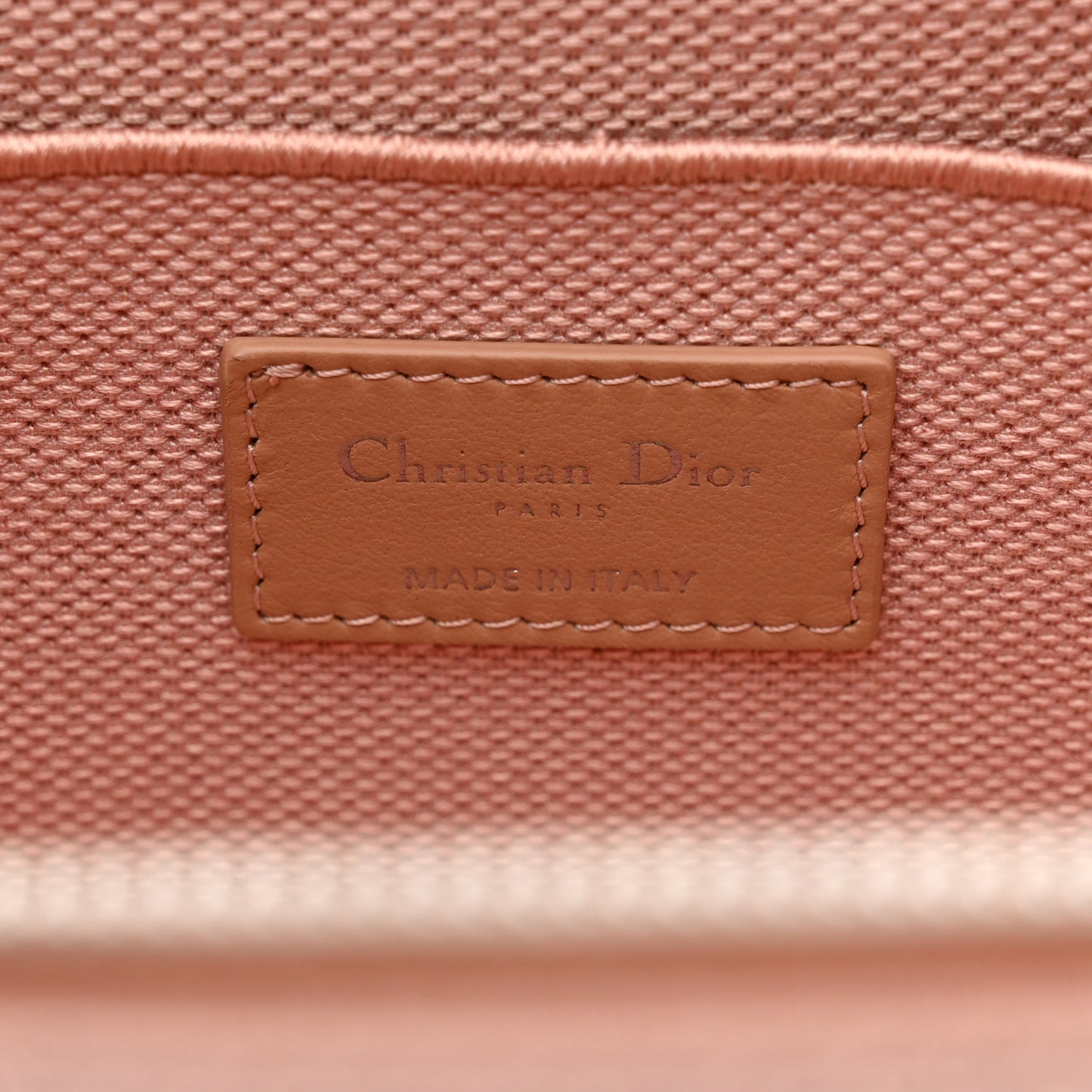 Canvas Embroidered Cannage Diortravel Vanity Case Bois de Rose