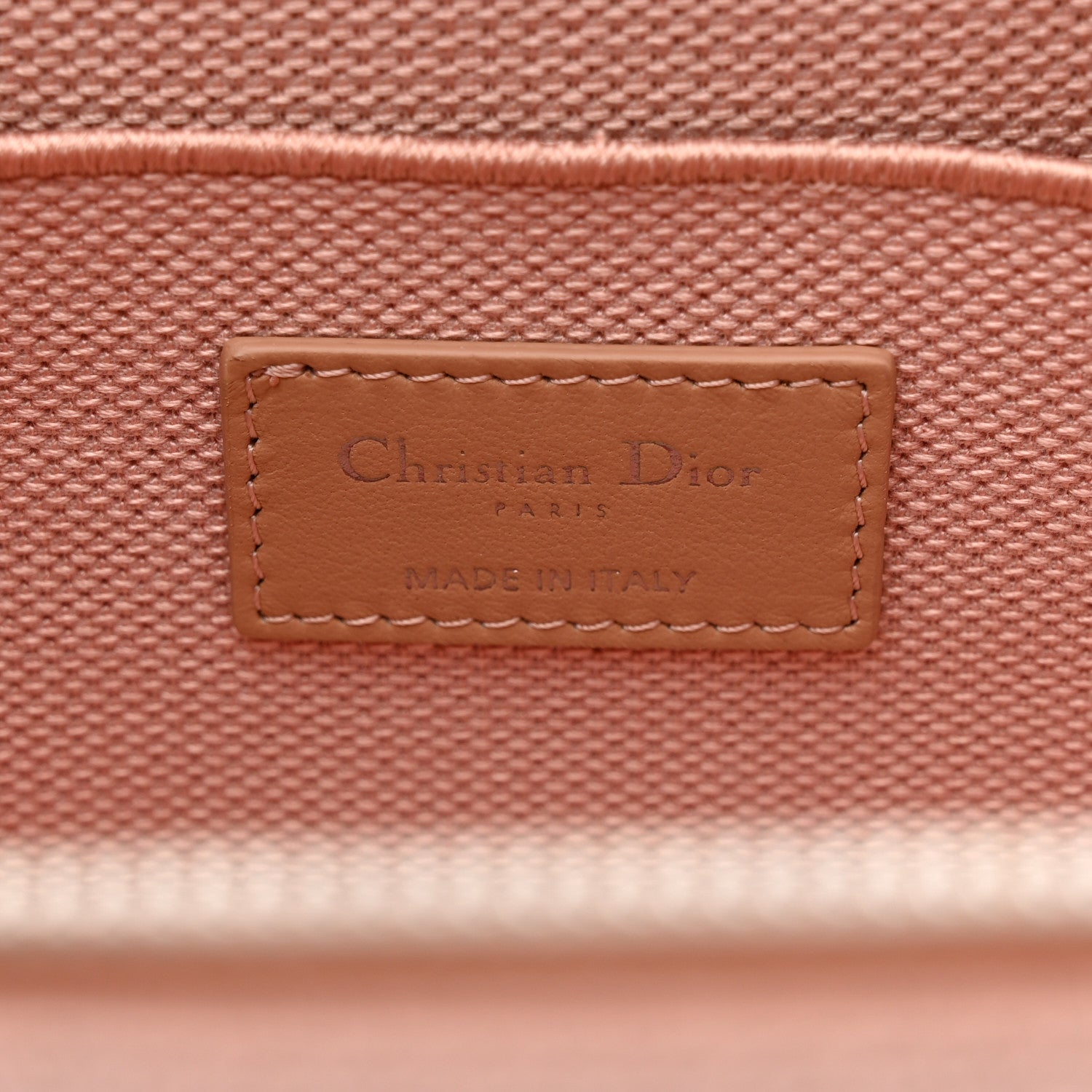 Christian Dior Canvas Embroidered Cannage Diortravel Vanity Case Bois de Rose 6 of 8