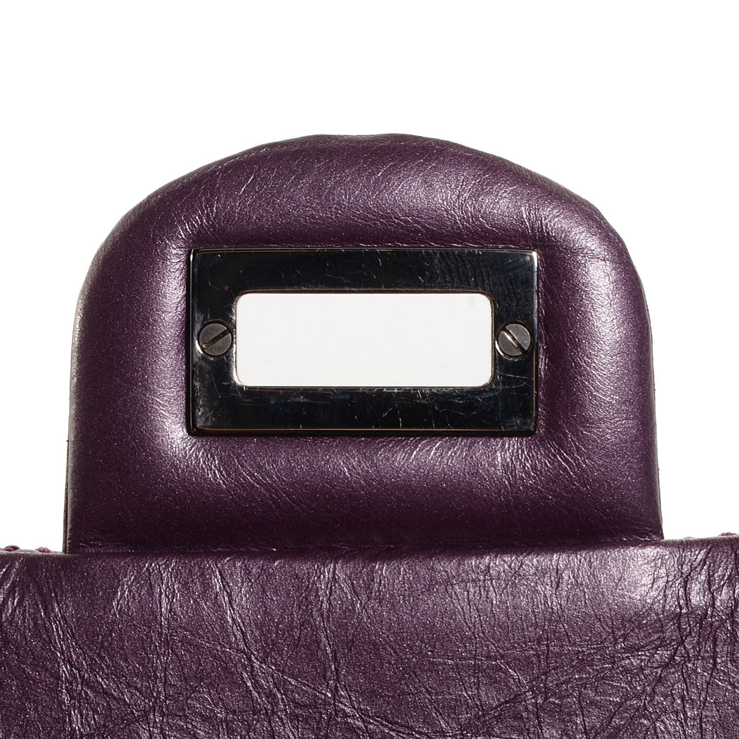 Aged Calfskin 2.55 Reissue 224 Flap Metallic Purple