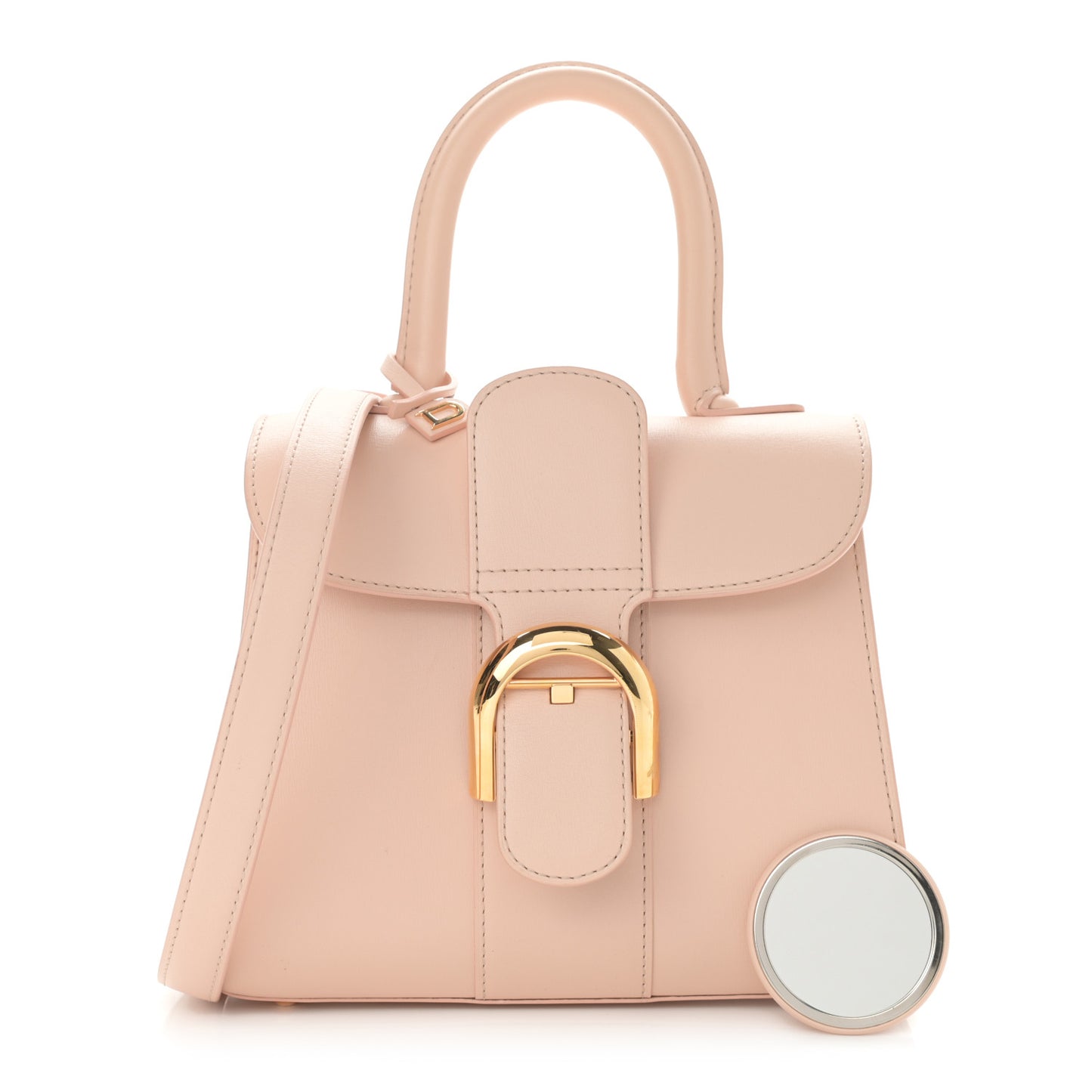 Box Calfskin Mini Brillant Satchel Nude
