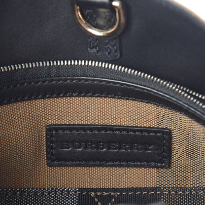 Burberry Canvas Mega Check Medium Ashby Hobo Black 7 of 10