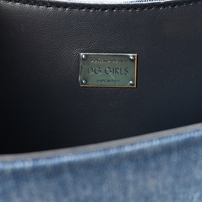 Dolce & Gabbana Denim DG Girls Shoulder Bag Blue 6 of 9