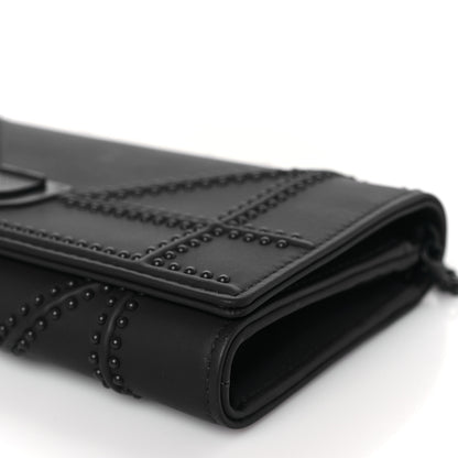 Christian Dior Matte Calfskin Studded Diorama Croisiere Chain Wallet Indigo 9 of 10