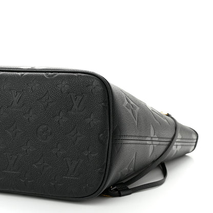 Louis Vuitton Empreinte Monogram Giant Neverfull MM Black 9 of 10