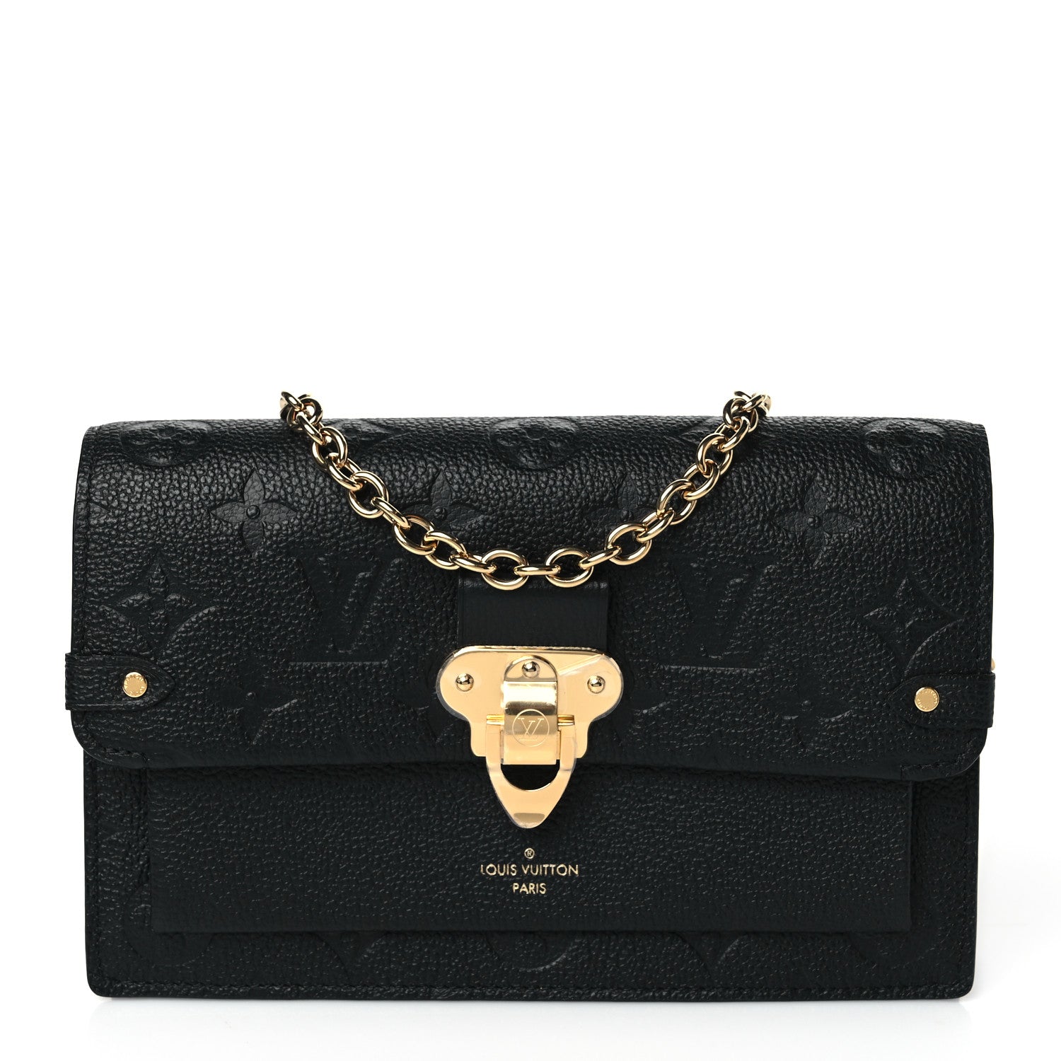 Louis Vuitton Empreinte Vavin Chain Wallet Black 1 of 9