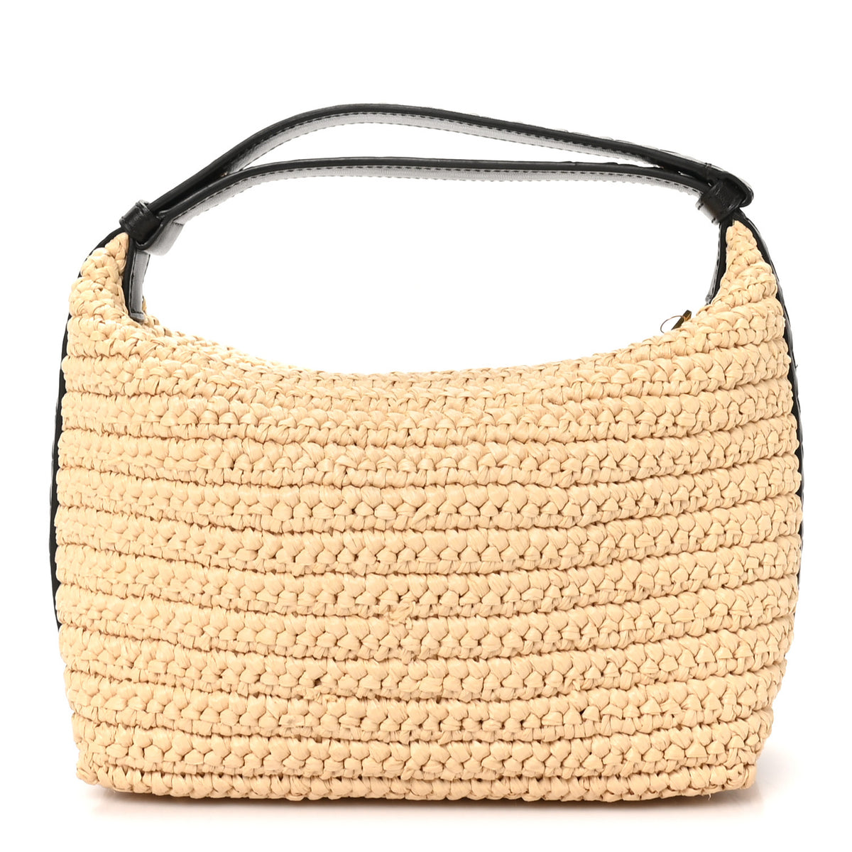 Raffia Woven Nappa Intrecciato Mini Wallace Natural Fondant