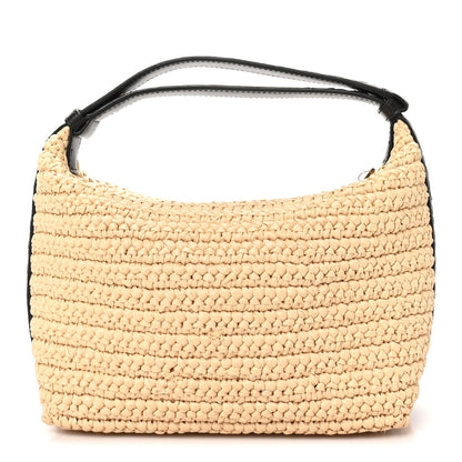 Bottega Veneta Raffia Woven Nappa Intrecciato Mini Wallace Natural Fondant 1 of 10