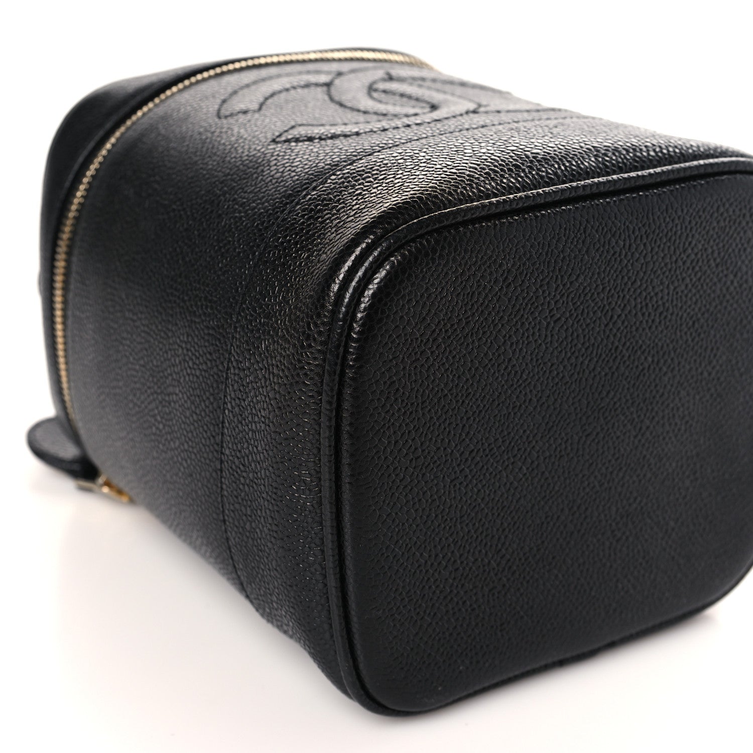 Chanel Caviar Vanity Cosmetic Case Black 9 of 10
